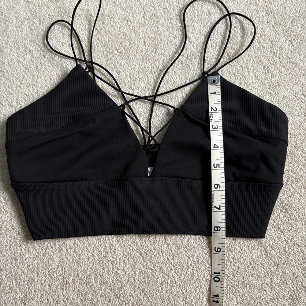 NWOT Garage Black Strappy Crop Top